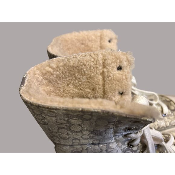 Coach Bonney Shearling Lined Hi Top sneakers Size 6B - Picture 5 of 10